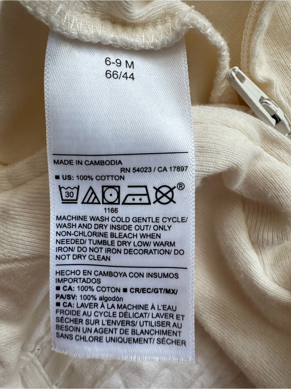 Old Navy Cream 'Little Turkey' Kids Footed One-Piece